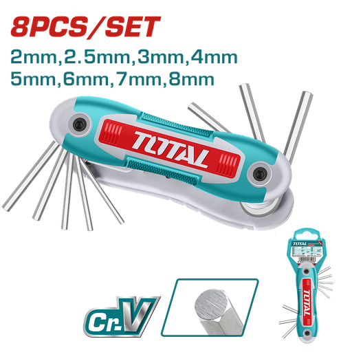 [THT1061826] TOTAL - THT1061826 - Jeu de clé alllen Ø2-8mm