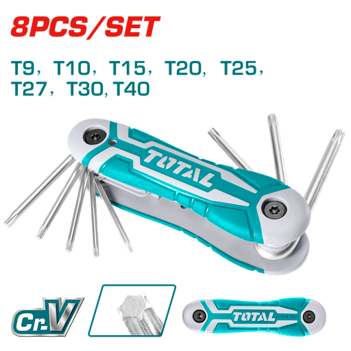 [THT1061846] TOTAL - THT1061846 - Jeu de clé torx T9-T40