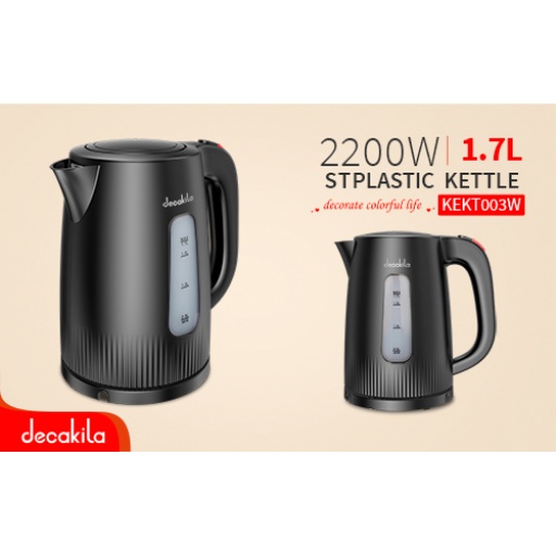 [KEKT003W] DECAKILA - KEKT003W - BOUILLOIRE PLASTIQUE NOIR Decakila 1.7L 2200W