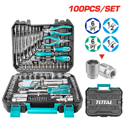 [THKTHP21006] TOTAL - THKTHP21006 - Mallette à outils 100 pcs