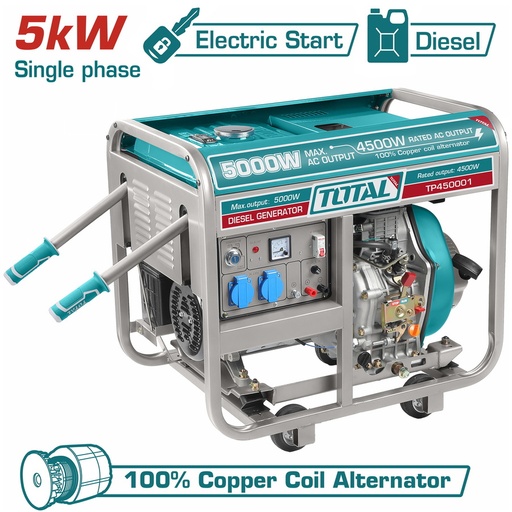 [TP450001] TOTAL - TP450001 - Groupe électrogène gasoil Max 5.0 kW