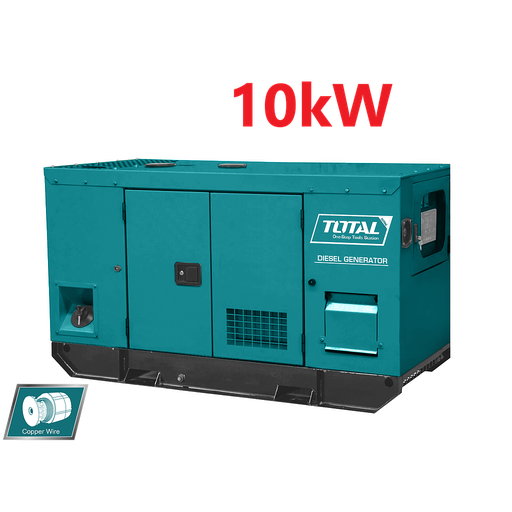 [TP2100K3] مولد ديزل كاتم للصوت - يدوي - أقصى 11kW، 13.75 kVA - مستمر 19A، 10kW