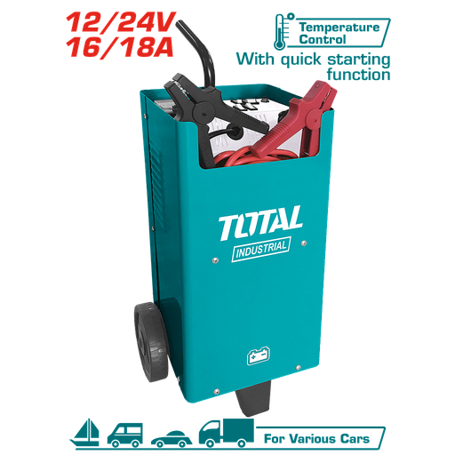 [TBC2201] TOTAL - TBC2201 - Chargeur de batterie 12-24V / 16-18A
