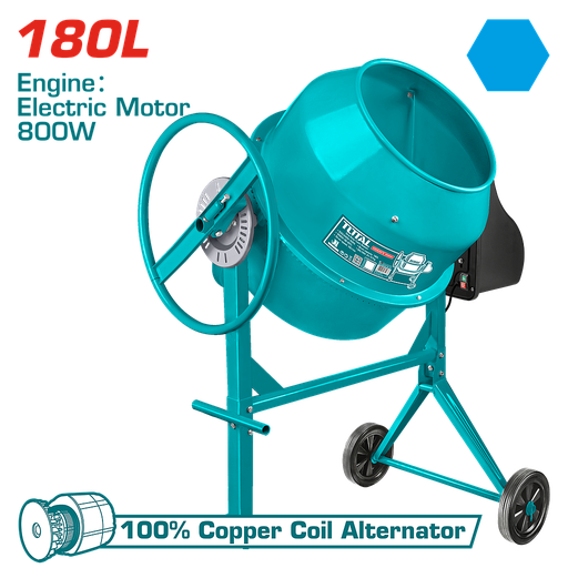 [TCM180-1] خلاطة خرسانة 180L - 800W