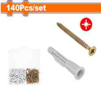 [WXT2B01] WDF - WXT2B01 - Kit de 140 vis et cheville pour panneau d'aggloméré