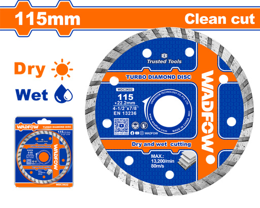 [WDC3K02] WDF - WDC3K02 - Disque diamant turbo Ø115mm