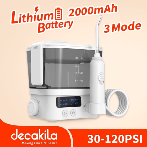 [KMTB010W] DECAKILA - KMTB010W - Irrigateur dentaire 3 modes