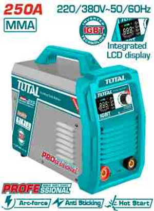 [TW225029] TOTAL - TW225029 - Poste à Souder inverter MMA - 250A@60%