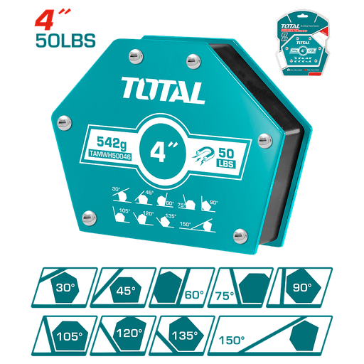 [TAMWH50046] TOTAL - TAMWH50046 - Équerre de Soudure Multi angle - 4"