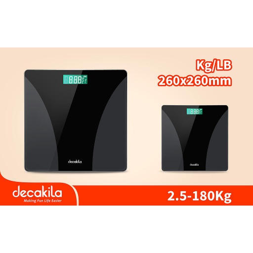 [KMTT038W] DECAKILA - KMTT038W - Balance Pese Personne - 2.5 à 180 Kg
