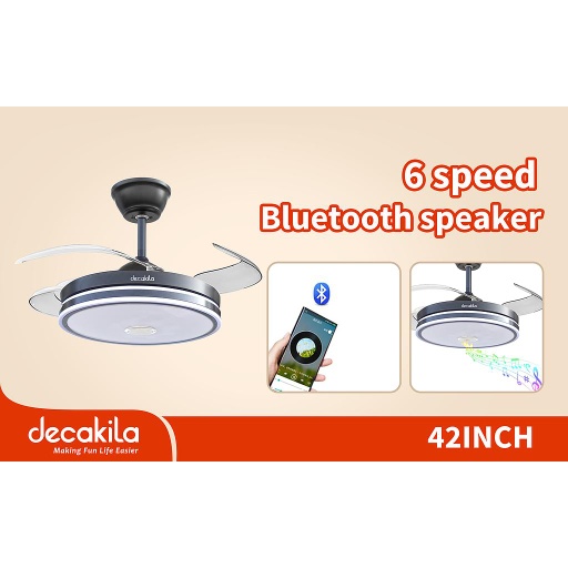 [KUFC049B] مروحة سقف بإضاءة LED