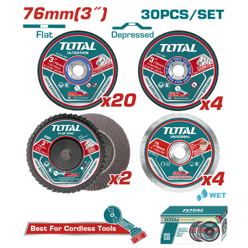 [TAC97630] TOTAL - TAC97630 - Kit de Disque Ø76mm