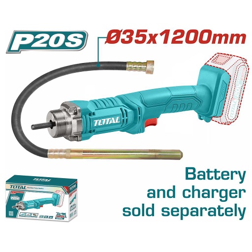 [TCVLI202301] TOTAL - TCVLI202301 - Vibrateur à béton  sans fil 20V - Ø35x1200mm