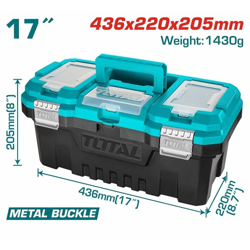 [TPBX0172] TOTAL - TPBX0172 - Coffre à outils en plastique 17"