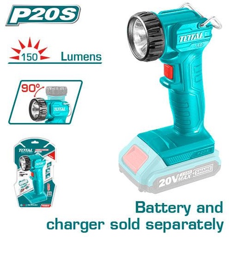 [TWLI2023] TOTAL - TWLI2023 - Lampe de travail au lithium-ion - 20V - 150 Lumens