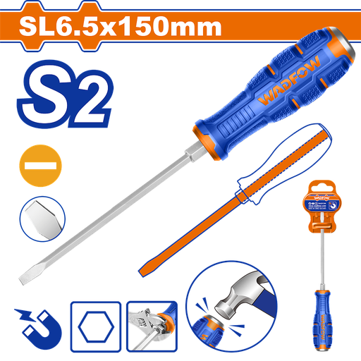 [WQJ1266] WDF - WQJ1266 - Tournevis Phillips - SL6.5x150mm (Plaque arrière de frappe)