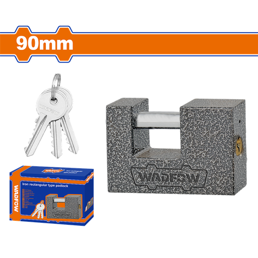 [WPD7590] WDF - WPD7590 - Cadenas en fer de type rectangulaire 90mm