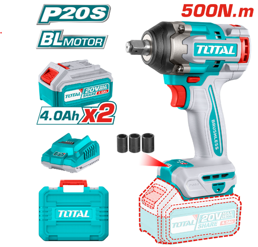 [TIWLI2050] TOTAL - TIWLI2050 - Clé à choc 1/2" - 20V 500Nm