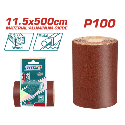 [TAC10065] TOTAL - TAC10065 - Rouleau abrasif P100 - 11.5x500cm