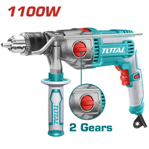 [TG211166] TOTAL - TG211166 - Perceuse à percussion 1100W - Ø16mm