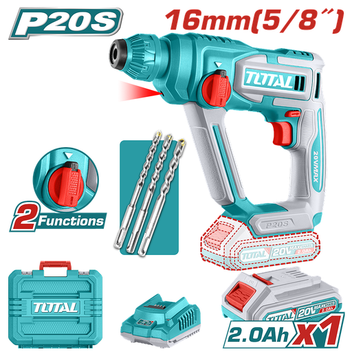 [TRHLI201681] TOTAL - TRHLI201681 - Perforateur sds-plus 20V - Ø16mm