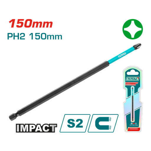 [TACIM71PH2150] TOTAL - TACIM71PH2150 - Embouts de perceuse à percussion - PH2x150mm