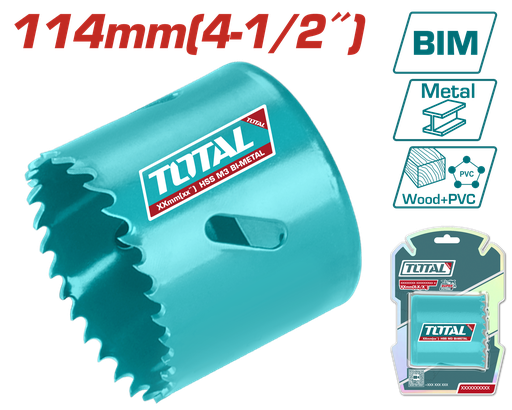 [TAC4111412] TOTAL - TAC4111412 - Scie á cloche Bimétallique - Ø114mm