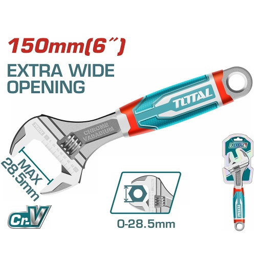 [THT101066] مفتاح إنجليزي 6'' - Ø0-28.5mm