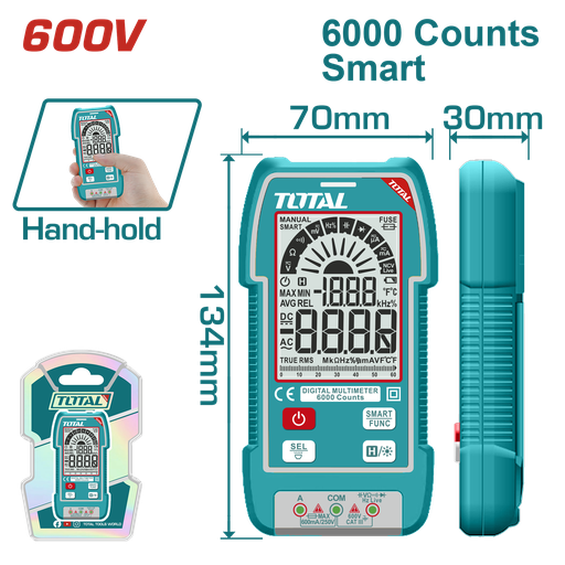 [TMT516004] TOTAL - TMT516004 - Multimètre automatique 600V