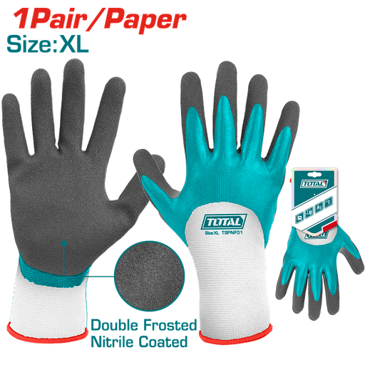 [TSPNF01] TOTAL - TSPNF01 - Gants enduits de nitrile givré XL