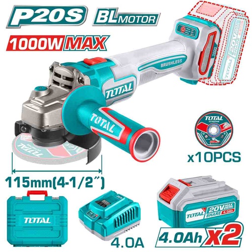 [TAGLI271532] TOTAL - TAGLI271532 - Meuleuse d'angle 20V