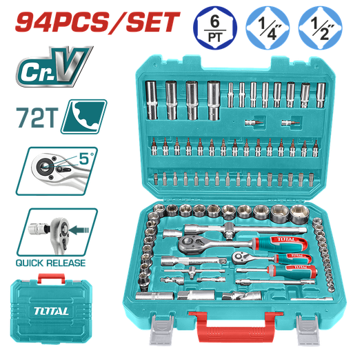 [THT421942] TOTAL - THT421942 - Mallette à outils 94 pcs