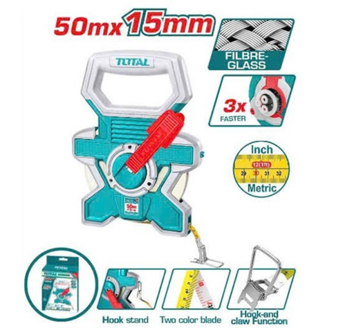 [TMTF18506] TOTAL - TMTF18506 - Décamètre en fibre 50mx15mm