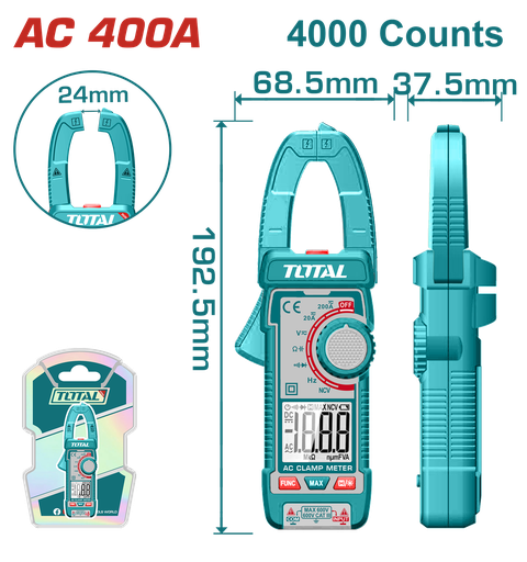 [TMT762001] TOTAL - TMT762001 - Pince multimètre AC 400A