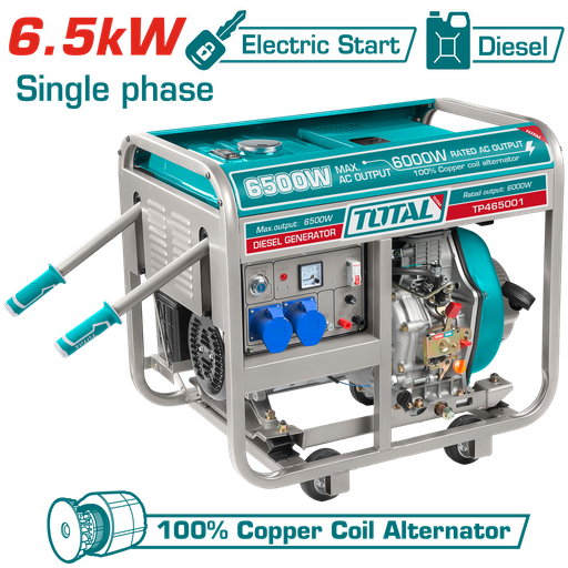 [TP465001] TOTAL - TP465001 - Groupe électrogène gasoil 6.5kva