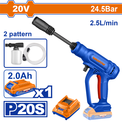 [WQX01203] WDF - WQX01203 - Laveuse à pression sans fil 20V 24.5bar