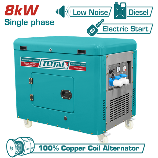 [TP280001] TOTAL - TP280001 - Groupe électrogène diesel silencieux Max 8.0 kW