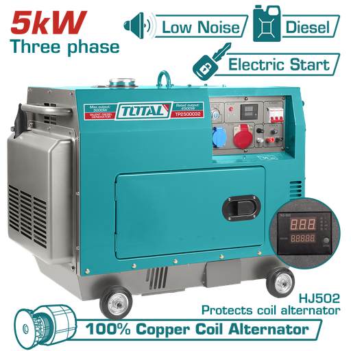 [TP2500032] مولد ديزل كاتم للصوت أقصى 5.0 kW 380V