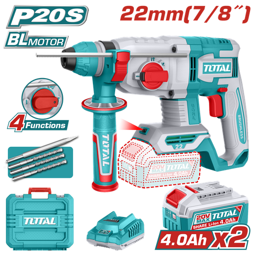 [TRHLI212282] TOTAL - TRHLI212282 - Perforateur sds-plus 20V - Ø22mm