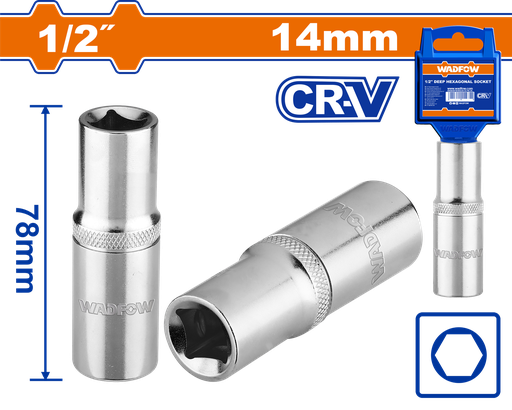 [WSC7214] WDF - WSC7214 - Douille hexagonale profonde 1/2" - Ø14mm