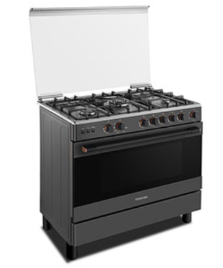 [TBA-36LMG5G089KS] Cuisinière à Gaz Toshiba 5 feux 90X60cm