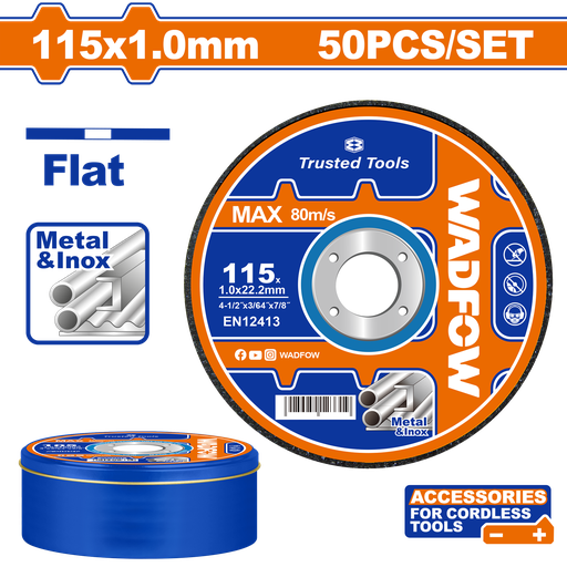 [WAC3L45] WDF - WAC3L45 - Disques à tronçonner le métal - Ø115x1.0mm