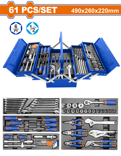 [WHS4B61] WDF - WHS4B61 - Mallette à outils 61 pcs