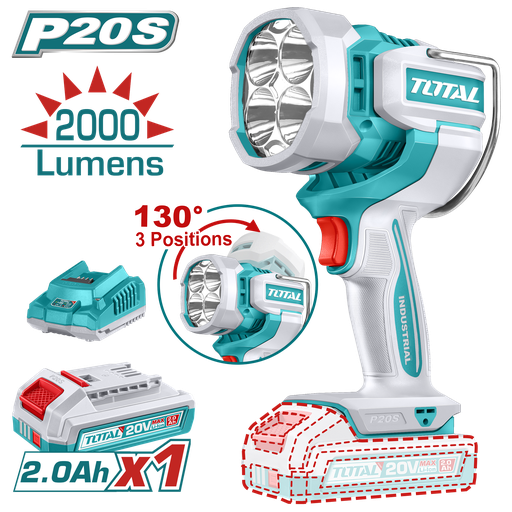 [TWLI20881] TOTAL - TWLI20881 - Lampe de travail 20V 2000 lumens