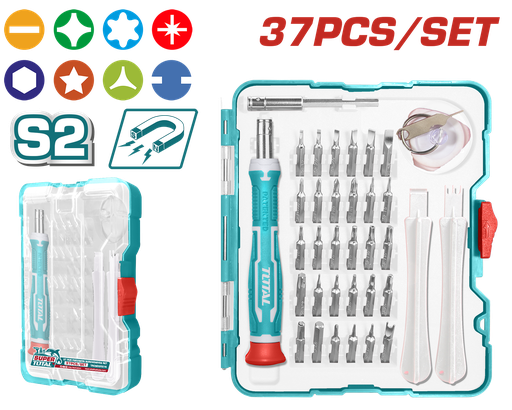 [TACSD30376] TOTAL - TACSD30376 - Jeu de 37 tournevis de précision