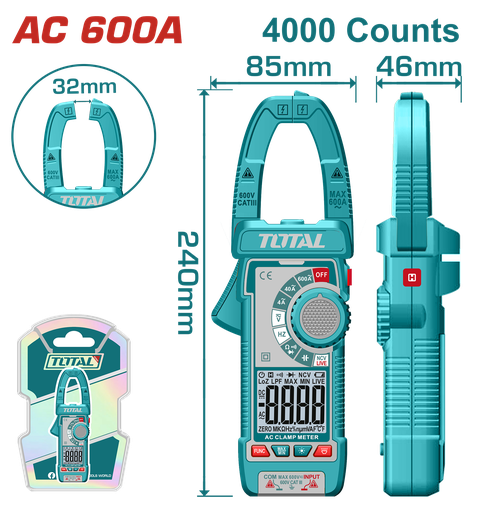 [TMT766001] TOTAL - TMT766001 - Pince multimètre AC 600A