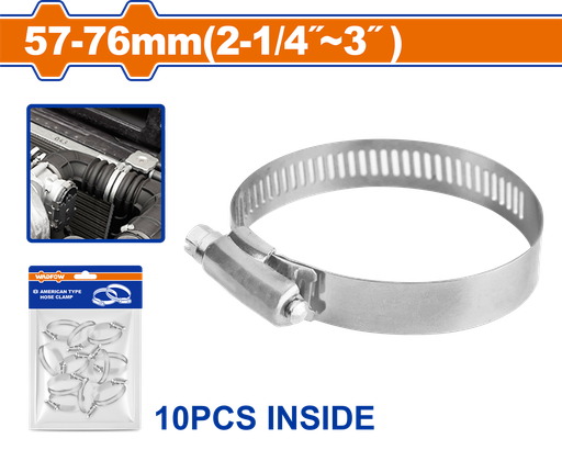 [WHU2910] مشبك خرطوم 57-76mm