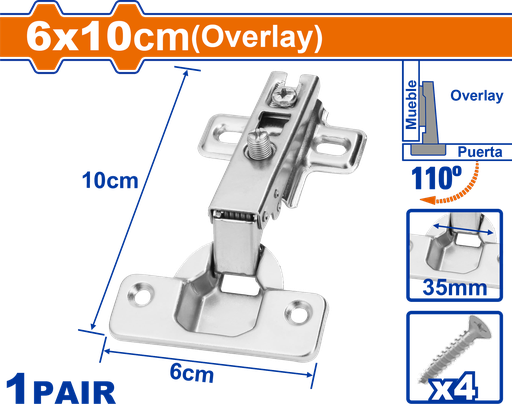 [WYD1901] مفصلات أثاث 6x10cm