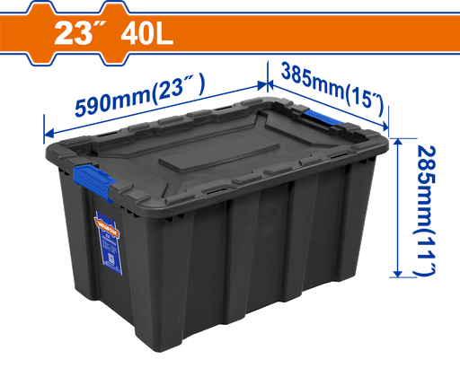[WTB3340] صندوق تخزين بلاستيكي 40L
