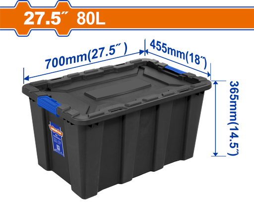 [WTB3380] WDF - WTB3380 - Boite de rangement en plastique 80L